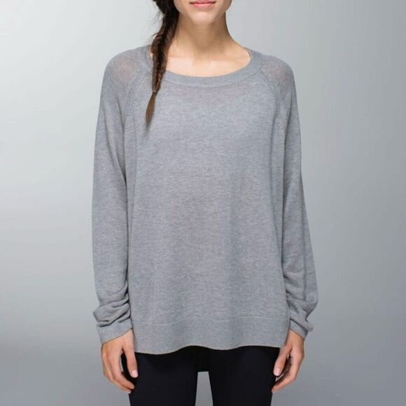 Lululemon Gray Post Savasana Pullover Sweater 8 - Picture 1 of 5